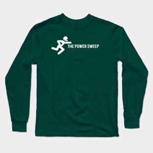 The Power Sweep (White) Long Sleeve T-Shirt